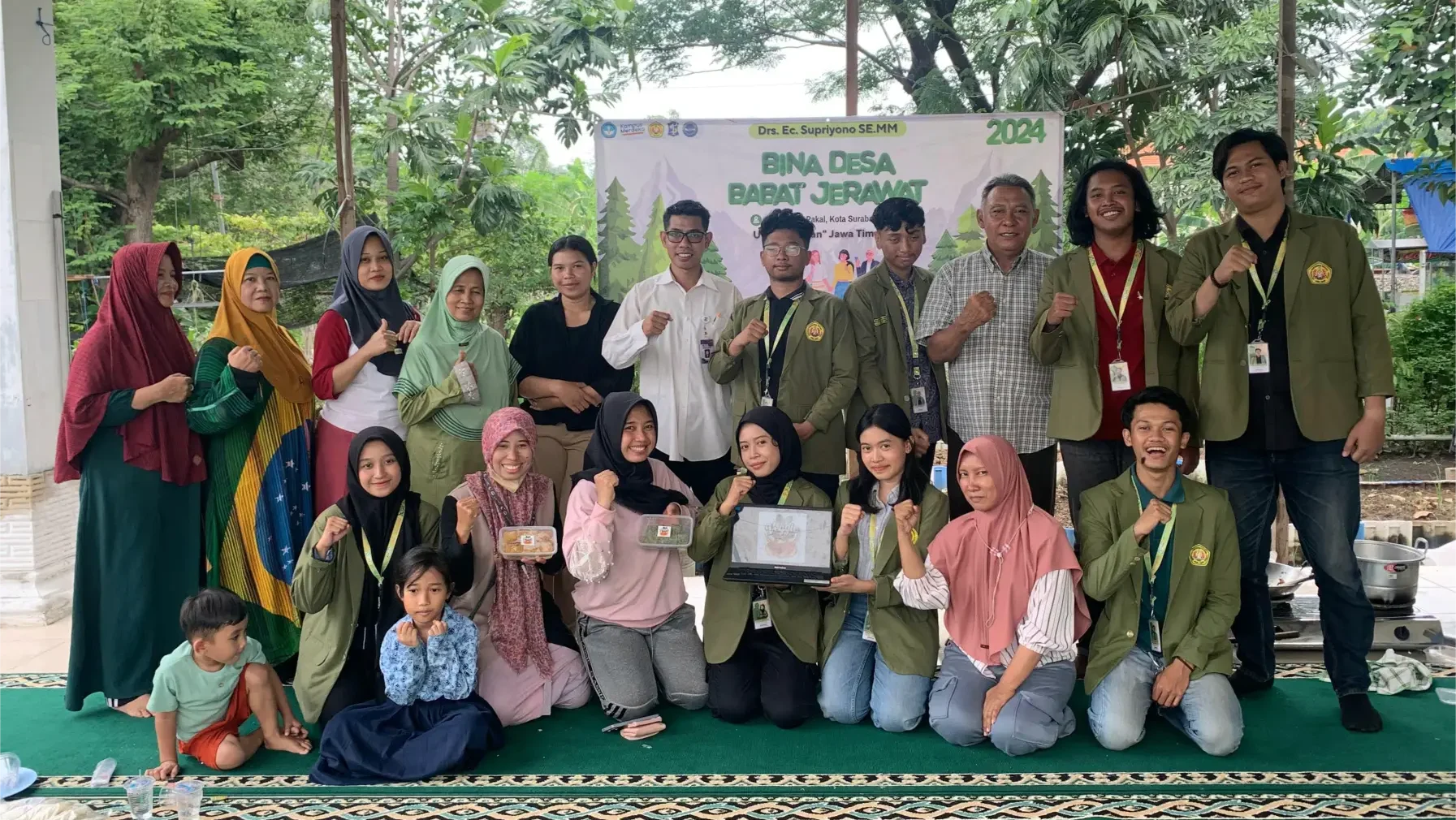 Mahasiswa UPN Veteran Jawa Timur Luncurkan Produk Veggie Nugget untuk Kelompok Tani Barokah RW 14 di Kelurahan Babat Jerawat
