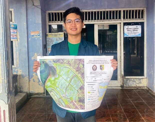 Manfaatkan Citra Satelit, Mahasiswa KKN dari Oseanografi Undip Hadirkan Peta Lahan Kritis untuk Mangrove di Tambakbulusan
