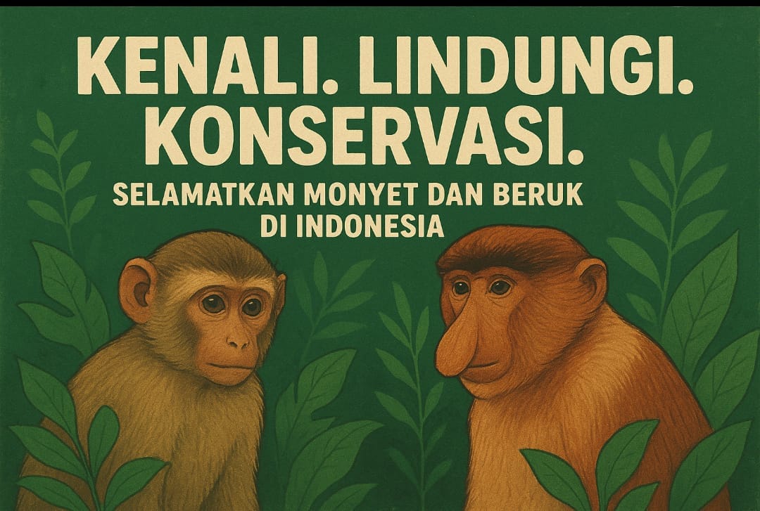 Belenggu di Leher, Belati di Hati: Jeritan Sunyi Monyet dan Beruk di Pusaran Perdagangan dan Eksploitasi 1 foto utama