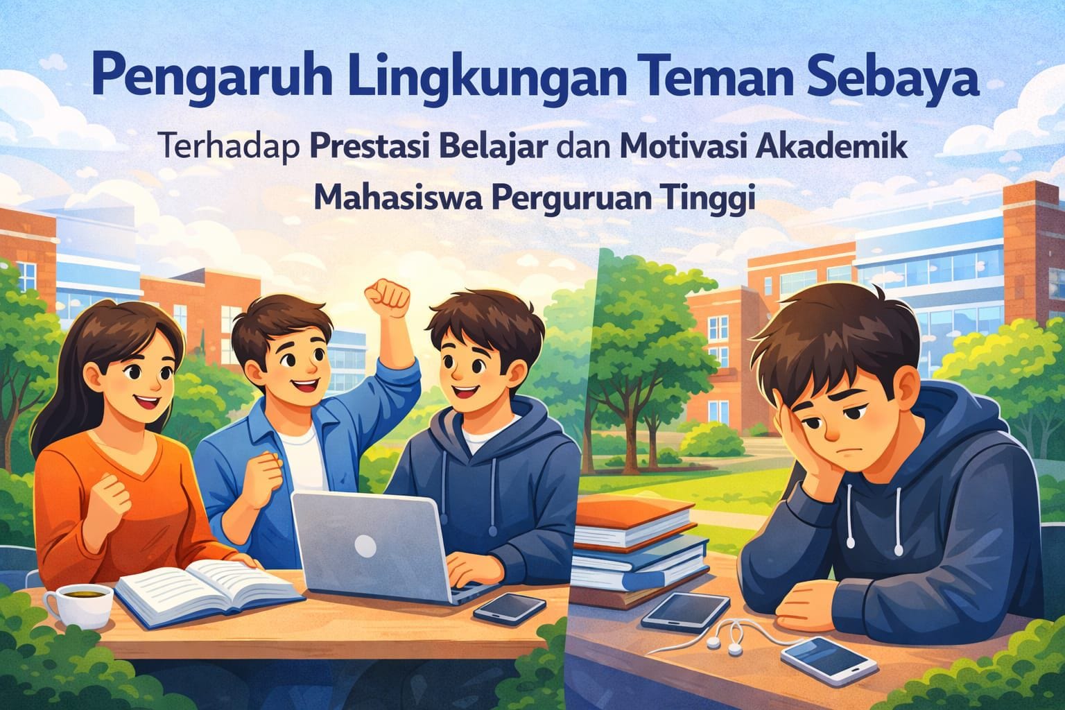 Pengaruh Lingkungan Teman Sebaya Terhadap Prestasi Belajar dan Motivasi Akademik Mahasiswa Perguruan Tinggi