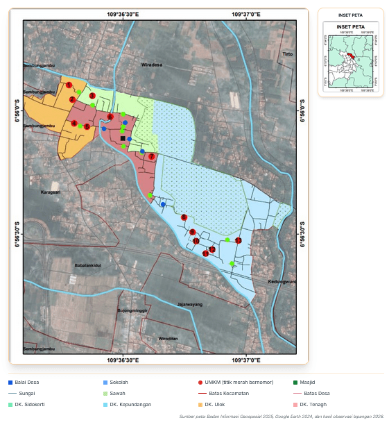 Mahasiswa KKN UNDIP Kembangkan Peta Administrasi serta Sebaran UMKM Desa Babalan Lor